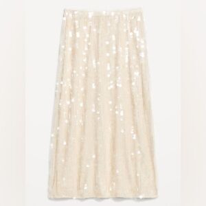 NWT Old Navy Elegant High-Waisted Sequin Midi Pencil Skirt